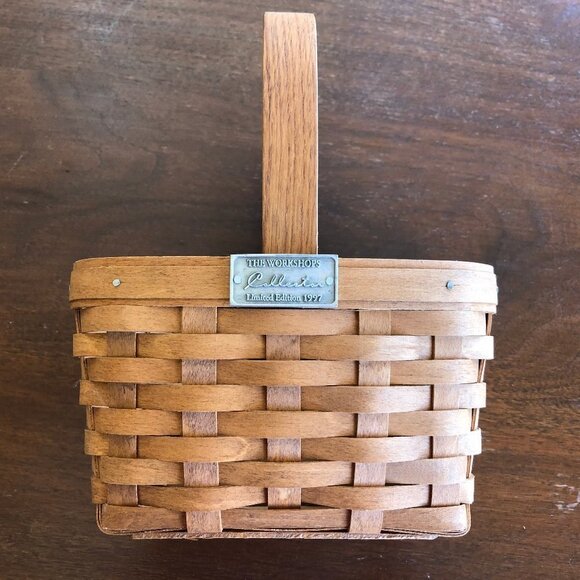 HENN Collector's Society 1997 Limited Edition Mini Shopper Fruitwood Bas… - Picture 8 of 14